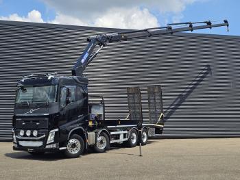 Volvo FH540 8X4 / HMF 28TM KRAN / CRANE / OPRIJ- MACHINETRANSPORT