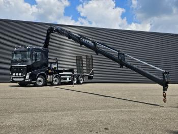 Volvo FH540 8X4 / HMF 28TM KRAN / CRANE / OPRIJ- MACHINETRANSPORT