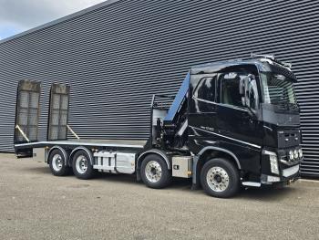 Volvo FH540 8X4 / HMF 28TM KRAN / CRANE / OPRIJ- MACHINETRANSPORT