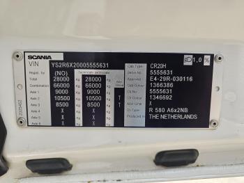 Scania R580 / V8 / FULL AIR / 6X2 / RETARDER / BOOGIE