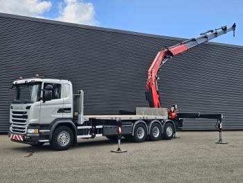 Scania G450 8x4 / RETARDER / FASSI F660 CRANE / KRAN / GRUA