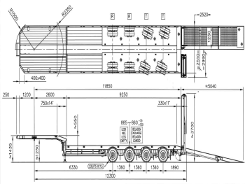 Nooteboom OSDS-58-04/ 4 AXLE / HYDRAULIC RAMPS