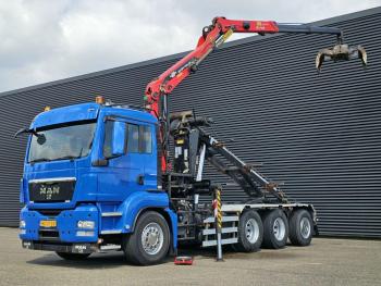MAN TGS 35.400 / 8x4-4 / CONTAINER SYSTEM / PALFINGER Z CRANE