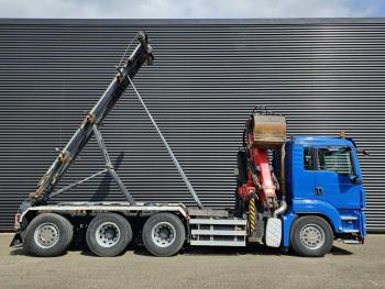 MAN TGS 35.400 / 8x4-4 / CONTAINER SYSTEM / PALFINGER Z CRANE