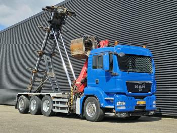 MAN TGS 35.400 / 8x4-4 / CONTAINER SYSTEM / PALFINGER Z CRANE