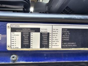 Scania G440 / RETARDER / 8x4 / PALFINGER-EPSILON CRANE