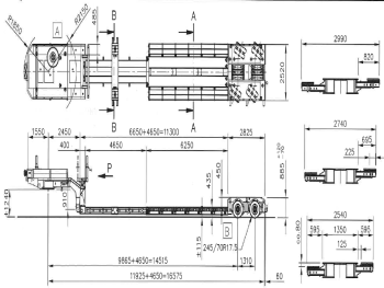 Nooteboom EURO-38-02 / AGRI / EXTENDABLE / REMOVABLE NECK